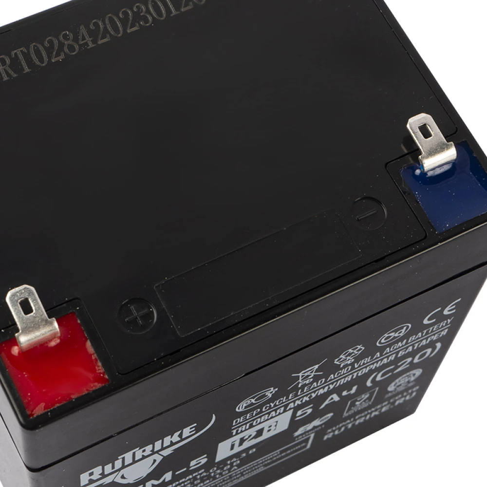 Тяговый аккумулятор RuTrike 6-GFM-5 (12V5A/H C20) 2